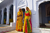 Women outside a house, Osian, Rajasthan, India