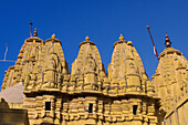 Exterior of the Jain Temple in the Jaisalmer Fort, Jaisalmer, Rajasthan, India