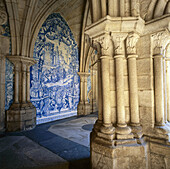 Cloister of the cathedral, Porto. Portugal