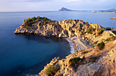 Sunrise over Calpe coast. Alicante province, Comunidad Valenciana, Spain