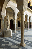 Casa de Pilatos courtyard. Sevilla. Andalucia. Spain.