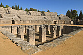 Roman amphitheatre at Italica. Sevilla province, Andalusia, Spain