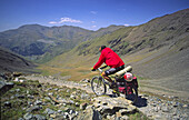 Mountain biking in Vall de Núria. Girona province. Catalunya. Spain.