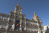 Town Hall in Plaza de Maria Pita, A Coruña. Galicia, Spain