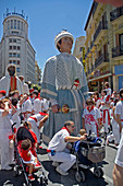 The Parade of the Giants, San Fermin Festival, Pamplona. Navarra, Spain