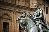 Equestrian statue, Florence. Tuscany, Italy