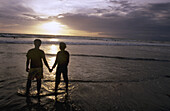Romantic Sunset. Kuta Beach. Bali. Indonesia