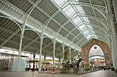 Interior of Mercado de Colón. Valencia. Spain.