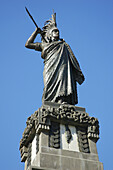 Monument to Cuauhtemoc in Avenida de la Reforma. Mexico City, Mexico