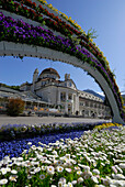 spa gardens of Meran, Vinschgau, South Tyrol, Italy