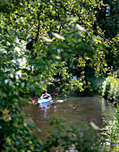 Kayaking in Spreewald, Brandenburg, Germany