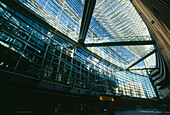 Structure of glass hall, International forum, Tokyo, Japan