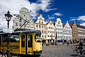 Gabled houses at Moritz Square, Augsburg, Bavaria, Germany