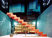 Interior view of the Semper Opera, Testing the lights for the opera Arabella by Richard Strauss, Dresden, Saxony, Germany, Europe