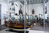 Exhibition hall in Museum of Hamburg History, Hamburg, Germany