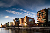 Bürogebäude am Sandtorkai in der Hafencity, Hamburg, Deutschland