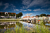 Brücke beim Hafen, Tönning, Schleswig-Holstein, Deutschland