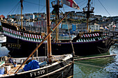 Europe, England, Devon, Ship of Sir Francis Drake The golden Hind in Brixham