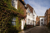 Mermaid Street in Rye, East Sussex, England, Europe