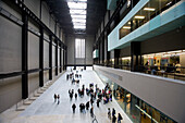 Doris Salcedo`s Shibboleth in the Turbine Hall of Tate Modern, London, England, Europe