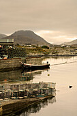 Hafen von Ballynakill, Connemara, County Galway, Irland, Europa