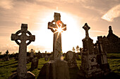 Klosterruine Clonmacnoise, County Offaly, Irland, Europa