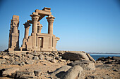 Kiosk of Qertassi (I-II c. AD), New Kalabsha island near Aswan High dam, Nile, Egypt