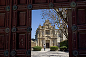 Main entrance to the Carthusian monastery of Jerez de la Frontera. Cádiz province, Andalusia. Spain