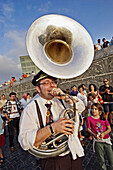 Music band in the jazz festival of San Sebastián. Guipúzcoa, Euskadi. Spain