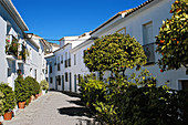 Typical street, Benalmádena. Málaga province, Costa del Sol. Andalusia, Spain