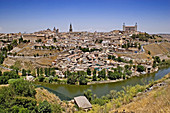 Toledo and Tejo river. Castilla-La Mancha, Spain