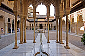Patio de los Leones. Alhambra. Granada. Andalucia. Spain.