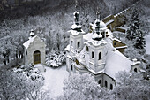 Church in the grounds of the Seminarska Zahrada, Prague. Czech Republic