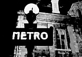 Metro sign, Paris. France