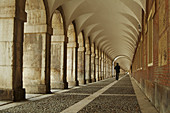 Arches in Casa de Oficios of Aranjuez. Madrid, Spain