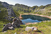Lago de la Cueva. Saliencia. Parque Natural de Somiedo. Asturias. Spain.