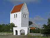 Ryde church, western Jutland, Denmark. Typical excample of Danish local parish chursh build in the 12 century.