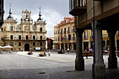 Main square and town hall. Astorga, León province. Castilla y León, Spain.