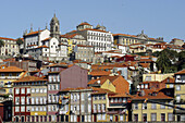 Oporto view from Douro river. Portugal.
