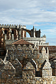 View from on top of the Wall. Wall (XIth century). Ávila. Castilla y Leon. Spain.