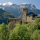 Torla in Ordesa National Park. Huesca province, Aragón. Pyrenees Mountains, Spain