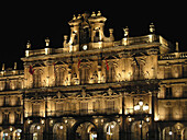 Main façade. Ayuntamiento de Salamanca. Spain.