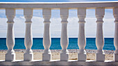 Balcony and sea.