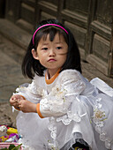 little princess in white dress, Lijiang, China