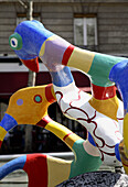 Fontaine Stravinsky. Pompidou centre. Paris. France.