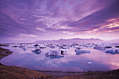 Icebergs on  Jökulsárlón, South Iceland