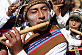 Flute Player, Chutillos Festival, Potosí. Bolivia