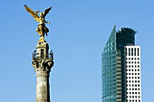 Mexico. Mexico City, Paseo de la Reforma, Independence Monument.