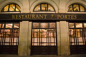 Restaurant 7 portes, Pla del Palau, Barcelona, Spain