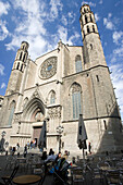 Santa Maria del Mar, gothic church. Barcelona, Spain